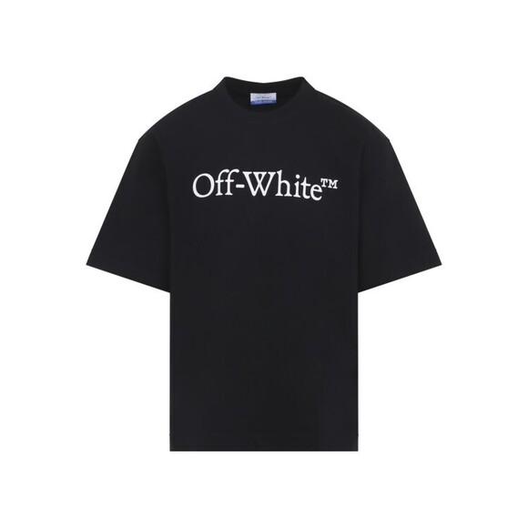 Off-White Black Short-Sleeve T-Shirt With Bold Logo Design - NWT